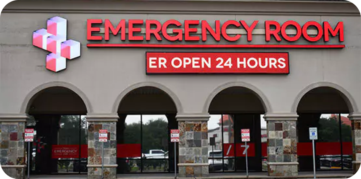 Emergency room in Pearland, Texas